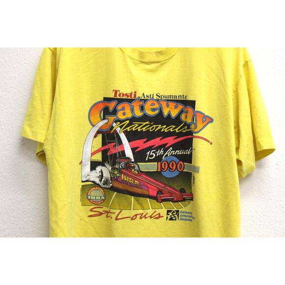 Vintage St Louis Gateway Nationals 1990 Hot Rod T Shirt XL - Picture 2 of 9